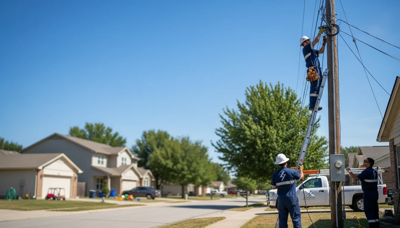 Residential electrician providing installation services in Aneta, ND